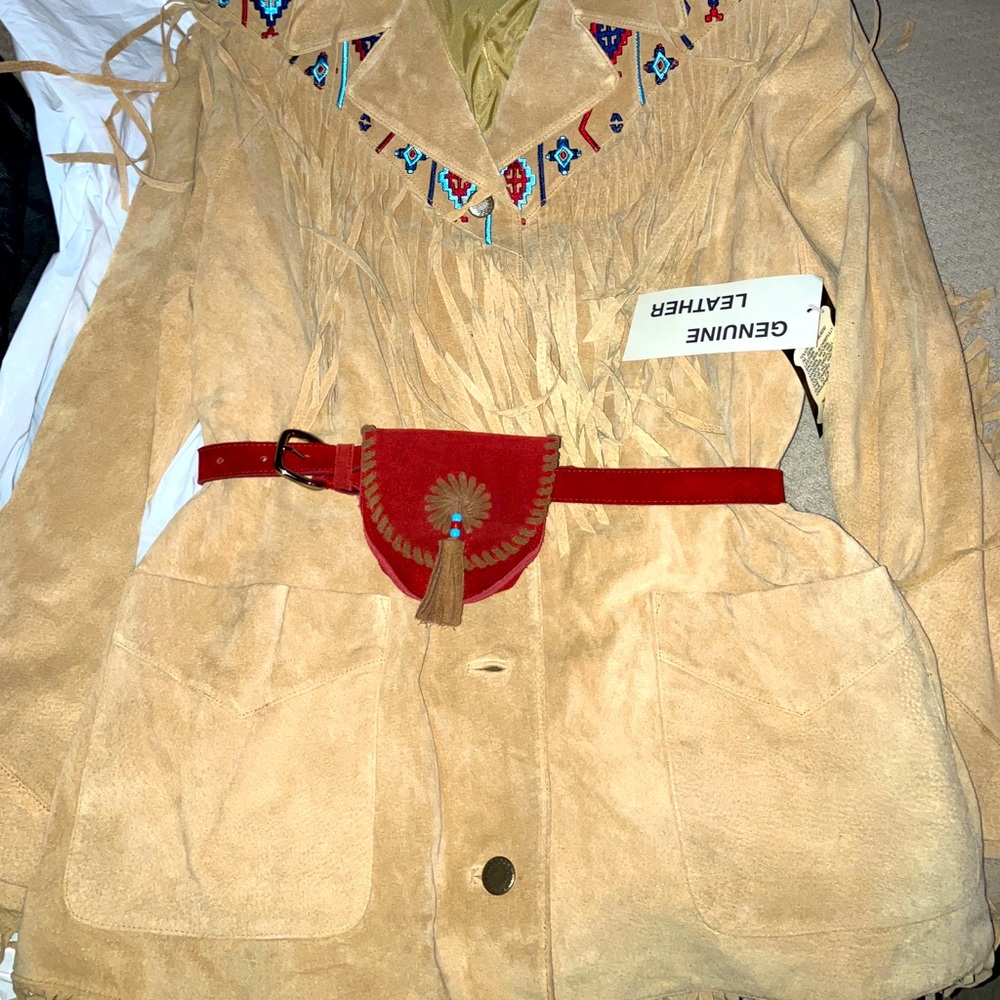Via Accenti Indian styled coat & belt purse